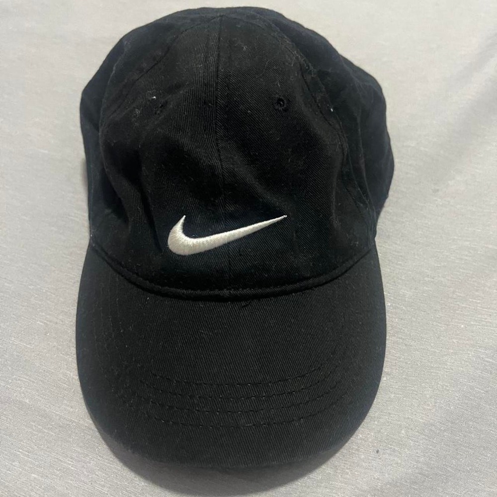 Nike Black Toddler Hat Adjustable Kids Cap Swoosh Logo 2319-023 Everyday Casual